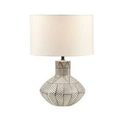 Bayard Ceramic (Includes LED Light Bulb) Table Lamp Gray - 510 Design -Home Lighting GUEST dd60d8ed 6b29 4f24 9fc5 d01994b12fd2