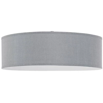 18" X 18" X 14" LED Metal Dimmable Pendant With Diffuser And Hardback Fabric Shade Gray - Cal Lighting 5 18" X 18" X 14" LED Metal Dimmable Pendant With Diffuser And Hardback Fabric Shade Gray - Cal Lighting - Image 3