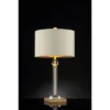 29.5" Traditional Metal Table Lamp With Crystal Accents Gold - Ore International