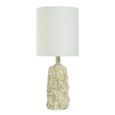 21" Starfish Distressed Mini Table Lamp White - StyleCraft 7 21" Starfish Distressed Mini Table Lamp White - StyleCraft - Image 5