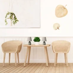 9.45" 2pk Petite Ceramic Oblong Bedside Table Desk Lamps With Matching Tapered Drum Shade Gray - Creekwood Home -Home Lighting GUEST e2481e64 b847 4a7e 8a17 8c6eab22b380