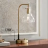 Possini Euro Design Possini Euro Kinzie Desk Lamp With Power Outlet And USB Ports Warm Gold -Home Lighting GUEST e27b2966 6746 45b0 9850 0e5994f6c5b8