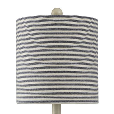 Montauk Molded Nautical Anchor Table Lamp With Fabric Shade Navy Blue/White - StyleCraft 5 Montauk Molded Nautical Anchor Table Lamp With Fabric Shade Navy Blue/White - StyleCraft - Image 3