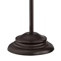 Franklin Iron Works Wyatt II Industrial Rustic Farmhouse Arc Floor Lamp 66" Tall Dark Bronze Brown Metal For Living Room Reading Bedroom Office House -Home Lighting GUEST e406a01f d02a 43e7 ac1b 4710c1d681ef