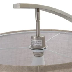 FC Design 71.5" Tall Drum Shade Arched Floor Lamp With Unique Black Wood Pole And Metal Base -Home Lighting GUEST e4febf46 1963 45b8 b9ea f6c06d7b5cdd