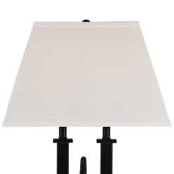 Possini Euro Design Deacon Modern Desk Table Lamp 26" High Black With USB And AC Power Outlet In Base LED Reading Light Oatmeal Shade For Office Desk 14 Possini Euro Design Deacon Modern Desk Table Lamp 26" High Black With USB And AC Power Outlet In Base LED Reading Light Oatmeal Shade For Office Desk -Home Lighting GUEST e587a2a5 8800 4462 9800 0f989f718c22