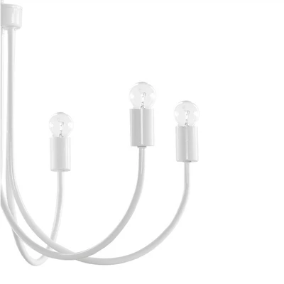 Ellie 6-Light Chandelier White - 510 Design 8 Ellie 6-Light Chandelier White - 510 Design - Image 6