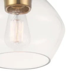 Harrow 1-Light Semi-Flush Mount Ceiling Lighting With Clear Glass Shade - Globe Electric -Home Lighting GUEST e7302558 24e2 46f7 8b46 8e15fe5bd047