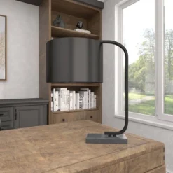 Traditional Metal Table Lamp Black - Olivia & May -Home Lighting GUEST ee61c9a3 e3cb 4077 9cc2 a89651b23d28