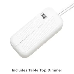 360 Lighting Karla Art Deco Style Table Lamps 25" High Set Of 2 Brushed Nickel With USB Charging Port And Table Top Dimmers White Fabric Drum For Desk -Home Lighting GUEST ee8d7252 b8ab 441a af1f 23922c0a3f03