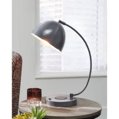 Austbeck Desk Lamp Gray - Signature Design By Ashley