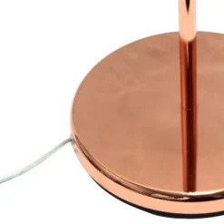 Swing Arm Floor Lamp With Glass Cylindrical Shade Rose Gold - Lalia Home -Home Lighting GUEST f9473aec e699 4006 a5bf 233c904c1fab