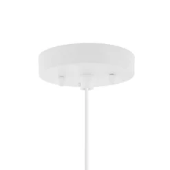 17.5" 1-Light Leo Farmhouse Coastal Rattan LED Pendant Brown - JONATHAN Y -Home Lighting GUEST fc870c98 d468 48b6 982f a7a5d8262c99