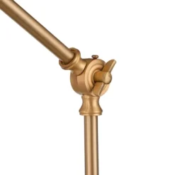 360 Lighting Industrial Modern Desk Lamp With USB And AC Power Outlet 23.5" High Antique Brass Metal For Living Room Bedroom House Bedside -Home Lighting GUEST fe78ecf3 41d2 4e31 825a dbca011e1629