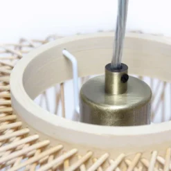 Circular Rattan Pendant Light Beige - Lalia Home -Home Lighting GUEST fec1793d 1b50 4b90 ad28 549e1140df55