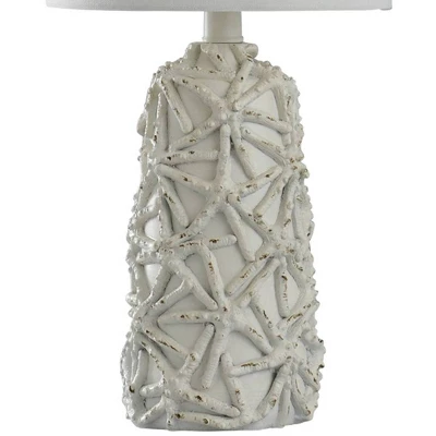 21" Starfish Distressed Mini Table Lamp White - StyleCraft 4 21" Starfish Distressed Mini Table Lamp White - StyleCraft - Image 2